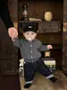 Roupa de Bebê Estilo Coreano Cardigã de Tricô 2026 Primavera e Outono Novo Suéter Cinza de Alta Qualidade Roupa Externa Infantil