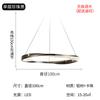 Lámpara de araña minimalista para sala de estar, estilo nórdico moderno, creativa, con anillo circular, luz de ambiente de lujo, diseño italiano, lámpara para dormitorio principal y comedor.