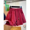 Shorts Largos de Corte A para Mulheres Verão 2025 Novo Casual Solto Emagrecedor Calças de Cintura Alta para Corpo em Formato de Pera