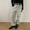 Alguns dos Novos Jeans Casuais Simples Vintage Retrô Estilo Coreano de Cor Clara de Perna Reta para Mulheres da Primavera de 2026 Já Estão Disponíveis