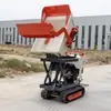 Transportador Pequeño de Orugas Todo Terreno Sitio de Cultivo en Invernadero Vehículo de Alimentación y Transporte de Alto Nivel