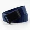 Cinturón de Lona para Hombre Hebilla Automática Casual Versátil Moda Cinturón Forrado Engrosado Nylon Traje de Trabajo Entrenamiento Militar Cinturón de Moda