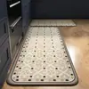 Estilo Retro Americano Lama de Diatomáceas Tapetes para Porta de Entrada Banheiro Resistentes ao Desgaste Tapetes para Piso de Cozinha Conjunto Longo de Duas Peças