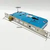 Cuerpo de Cerradura de Puerta Antirrobo de Acero Inoxidable, Cuerpo de Cerradura Mecánico Móvil, Cerradura Silenciosa de Huella Dactilar para Puerta Principal de Doble Acción y Doble Velocidad, Tipo Universal