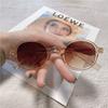 Nuevas Gafas de Sol Redondas Pequeñas Estilo Europeo y Americano Transfronterizas para Hombres y Mujeres, Suave Ambiente Retro de Vacaciones, Gafas de Sol con Protección Solar