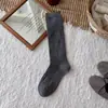 Calcetines blancos tejidos calcetines largos estilo otoño e invierno calcetines holgados con botas segmentados micro-presión adelgazantes calcetines de encaje para pantorrilla algodón
