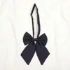 Corbata pequeña para estudiante de color sólido estilo japonés coreano, negro, rojo vino, para hombre y mujer, uniforme, pajarita, flor para solapa de traje, Ins