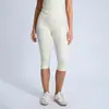 Nuevos shorts deportivos de yoga transfronterizos, shorts de tacto nublado de cintura alta que levantan los glúteos, hasta la rodilla con aberturas, ropa de fitness, pantalones de ciclismo para mujer