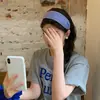 Moda Azul Cuadros Aro para el Cabello de Ala Ancha Estilo Nuevo de Celebridad de Internet para Mujer Banda para el Cabello para Lavarse la Cara Diadema Recogido de Cabello Estilo Coreano Sello de Cabello Tocados