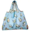 2025 Nueva Bolsa de Compras Plegable Tela Floral Portátil Poliéster Tote Bolsa de Almacenamiento Gran Capacidad Bolsa para la Compra del Supermercado Venta al por Mayor