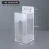 Caixa de armazenamento de máscaras em acrílico, transparente, de parede, sem necessidade de furar, luvas descartáveis de látex, dispensador de mesa à prova de poeira