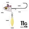 Taiyu Kit com 6 Anzóis com Cabeça de Chumbo Isca de Pesca com Cauda em T Envolvida em Chumbo Iscas Artificiais Macias Isca Luminosa para Pesca em Mar Fabricante Atacado