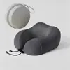 Almohada Portátil en Forma de U para Viaje, Almohada para Cuello de Avión, Almohada de Soporte para Cuello, Reposacabezas de Coche, Almohada en Forma de U de Espuma Viscoelástica