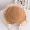 Sombrero de Paja para Niños Verano Delgado Transpirable Encaje Parasol Sombrero Fresco Bebé Niña Princesa Padre-Hijo Protector Solar Sombrero de Playa para Niñas