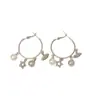 Pendientes de Aro Dulces y Geniales Personalizados, Pendientes Únicos con Borlas de Saturno, Pendientes de Estilo Frío de Alta Gama y Versátiles