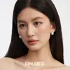 Aretes de gota de agua de circón cepillado, broches de alta gama, diseño exquisito, estilo minimalista, aretes para mujer con un diseño único