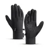 Luvas de Ciclismo Masculinas Outono e Inverno Outdoor Quentes, à Prova de Vento e Frio, Tela Sensível ao Toque, Antiderrapantes, Luvas Femininas de Veludo com Dedos Inteiros Venda por Atacado