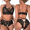Elegante deusa terno curto umbigo das mulheres com decote em V terno de biquíni Amazon novo fornecimento sexy lingerie mulheres