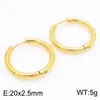Brincos Redondos Clássicos Transfronteiriços em Aço Inoxidável 18K Design de Nicho Brincos de Argola Versáteis Japoneses e Coreanos para Homens e Mulheres