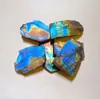 Cristal mineral natural, pequeñas láminas de labradorita de alto brillo, piedra en bruto de piedra lunar, mineral pulido, espécimen para educación científica, artículo decorativo