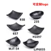 Melamina Plato para Salsa Negro Plato Pequeño de Plástico Imitación Porcelana Plato para Condimentos Plato para Aceite A5 Esmerilado Plato para Vinagre Vajilla Imitación Porcelana