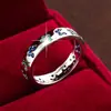 Anillo de Mariposa de Circonita de Moda de Venta Caliente Transfronterizo, Anillo Simple y de Alta Gama de Cobre Puro, Venta Directa del Fabricante