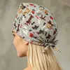 Gorro de enfermera para quirófano transfronterizo, gorro quirúrgico absorbente de sudor, gorro de cúpula para odontología y belleza con cola, turbante para la cabeza de hospital