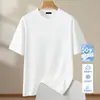 Camiseta de Manga Corta para Hombre 2026 Verano Seda de Hielo Sensación Fresca Estilo Hong Kong Unisex Top de Moda