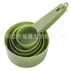 Taza medidora con escala, Cuchara medidora, Taza medidora plástica colorida, Juego de 5 tazas medidoras para hornear, Cuchara medidora de energía multifuncional, Taza medidora de sal