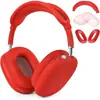 Adecuado para Funda Protectora Airpodsmax Auriculares Bluetooth Apple Funda de Silicona Montados en la Cabeza TPU Transparente Almohadilla para la Oreja Funda Protectora
