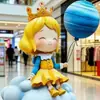 Esculturas de Fibra de Vidrio Personalizadas de Dibujos Animados, Figuras de Mascota de Personajes IP de Acero Inoxidable para Exteriores, Decoraciones para Centros Comerciales, Adornos de Celebridades de Internet