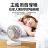 Ventilador Eléctrico de Escritorio para el Hogar Dormitorio Oficina Escritorio Pantalla Digital Carga Silenciosa Pequeño Ventilador de Circulación de Aire con Movimiento de Cabeza