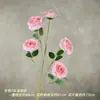 Buquê artificial de rosa bolha com múltiplas cabeças, materiais florais para casamento, flores artificiais, arranjos florais decorativos, decoração de casa, atacado de comércio exterior