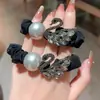 Lujo Ligero 2025 Nuevo Anillo para el Cabello de Cisne con Perlas y Pedrería Alta Elasticidad Para Todo Tipo de Peinado Elegante Exquisito Cuerda para el Cabello Bola Accesorios para el Cabello