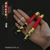 Jogo de paz comendo frango cercando nunchakus dragão fuga de metrô modelo de arma branca ornamentos de brinquedo de liga