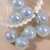 Atacado 8-18 mm pingente de sereia contas redondas contas de bolha aurora feito à mão colar pulseira brincos acessórios joias