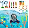 Brinquedo de Mergulho de Piscina Transfronteiriço Verão Crianças Snorkeling Subaquático Brinquedo de Piscina Torpedo Afundando Anel de Mergulho terno