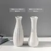 Jarrón de Cerámica Blanco Simple Cultivo en Agua Escandinavo Moderno Creativo Hogar Sala de Estar Mesa de Comedor Arreglo de Flores Secas Adornos Decorativos