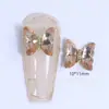 Arte de Uñas Cristal Mariposa Diamante Joyería Super Brillante Hielo Transparente Color Aurora Popular en Internet Venta Caliente Decoración de Uñas Metálica Tridimensional