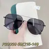 P29039 Gafas de Sol Polarizadas Clásicas de Sapo para Hombre Metálicas Poligonales Gafas de Sol para Conducir Estilo Coreano Modernas para Viajes a la Costa