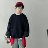 Sudadera con Capucha Falsa de Dos Piezas para Niños Estilo Primavera y Otoño 2026 Nuevo Top Deportivo Casual Fresco para Niños de Talla Mediana a Grande Ropa de Otoño para Niños