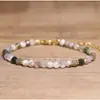 Pulseira Ajustável com Pedras Naturais Facetadas Estilo Boêmio Feita à Mão com Contas Joias Populares Europeias e Americanas Venda por Atacado