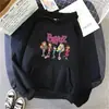 Sudadera con capucha de gran tamaño para mujer con estampado de letras Bratz, Sudadera con capucha para mujer, Ropa urbana de manga larga estilo Hip-Hop para hombres y mujeres