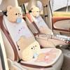 Quatro estações universal desenho animado carro cintura bonito carro sedentário não cansado cintura travesseiro pelúcia confortável carro cintura