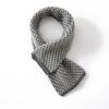 Bufanda de cachemira para hombre y mujer, 100% cachemira pura, otoño e invierno, nueva bufanda de punto vintage con doble perforación y pata de gallo.