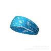 Faixa de cabelo esportiva de corrida ao ar livre transfronteiriça Faixa de cabelo feminina Yoga Hair Band Lenço de cabeça Acessórios para o cabelo Banda absorvente de suor Faixa de cabelo de abas largas de cor sólida