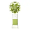 Mini ventilador de mão ventilador de mesa pequeno cor de doce vertical três ventos recarregável por USB ventilador elétrico portátil atacado