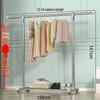 Cabide de Roupas Doméstico Chão Guarda-Roupa Quarto Varanda Prateleira Suspensa Simples Dormitório Interno Dobrável Cabide de Casaco Vertical