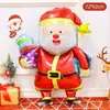 Decorações de balões de papel alumínio com tema de Natal, árvore, boneco de neve, cenário para fotos de eventos em lojas de shoppings, arranjo de atmosfera