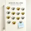Lindos, tridimensionales, con forma de rombo, corazón electrochapado, imanes para refrigerador, pegatinas magnéticas para educación temprana infantil, pegatinas magnéticas para pizarra blanca, imanes decorativos